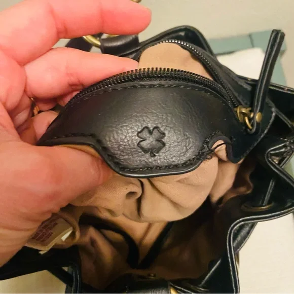 Lucky Brand Womens Bali Hai Sling Fabric Purse Black/White Geometric Pattern - Picture 14 of 14